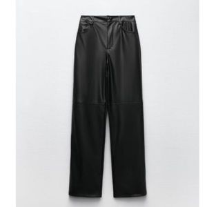 Zara Faux Leather Pants